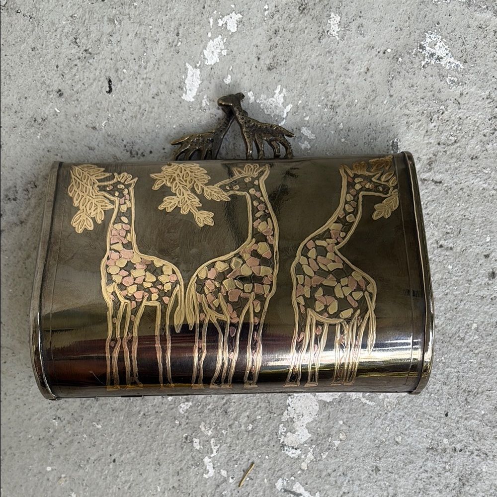 Vintage metal silver bag